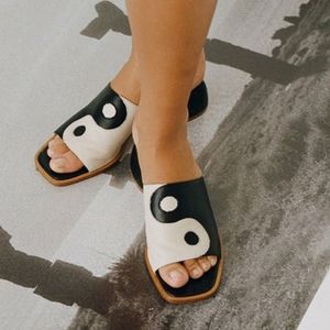 Paloma Wool Yin yang sandals, leather, size 40